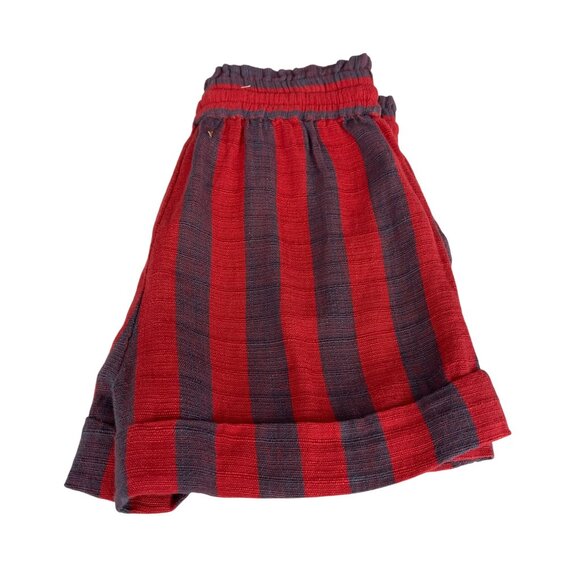 Urban Outfitters Mya Linen Blend Striped Drawstring Elastic Waist Shorts XS NWT - Picture 3 of 9